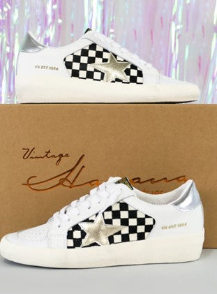 Vintage Havana Nicolette Checkered Side Sneakers