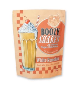 White Russian Boozy Shakes Mix -Just Add Water + Vodka