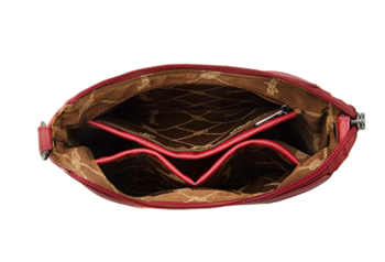 Wrangler Sherpa Aztec Canvas Crossbody - Burgundy