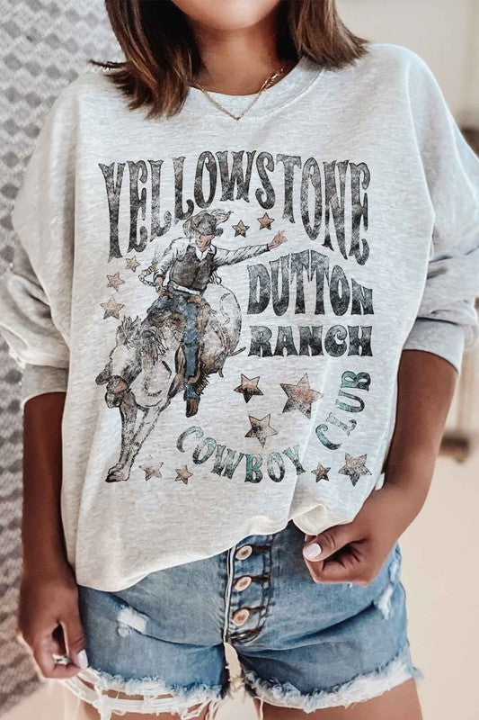 Dropship-YELLOWSTONE DUTTON RANCH PLUS SIZE SWEATSHIRT-Drop Ship