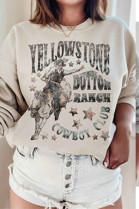 Dropship-YELLOWSTONE DUTTON RANCH PLUS SIZE SWEATSHIRT-Drop Ship