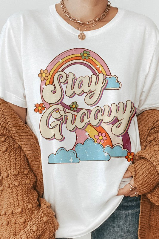 Stay Groovy, Retro Graphic Tee