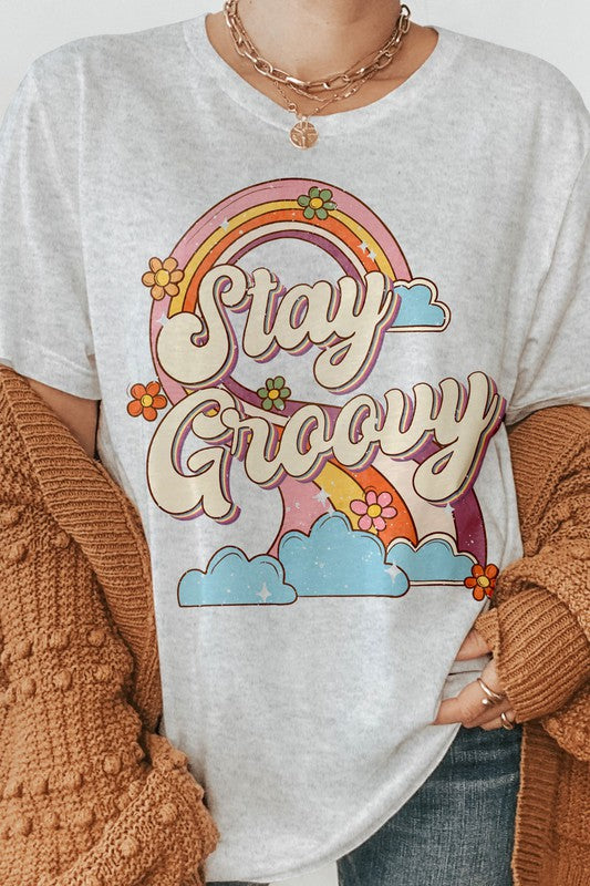 Stay Groovy, Retro Graphic Tee