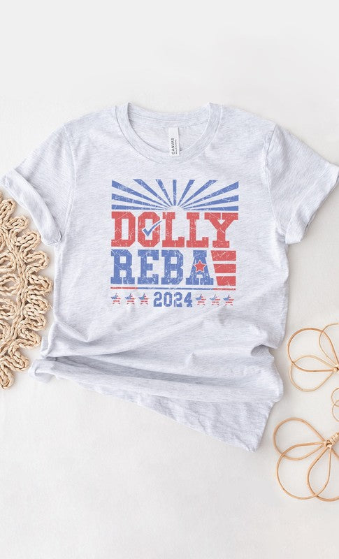 Dolly and Reba 2024 Western Graphic Tee-Drop Ship