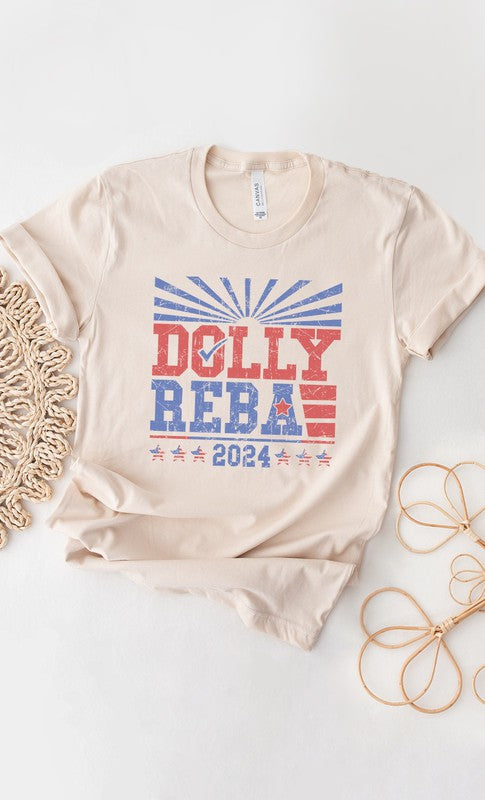 Dolly and Reba 2024 Western Graphic Tee-Drop Ship