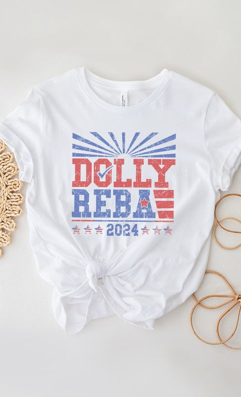 Dolly and Reba 2024 Western Graphic Tee-Drop Ship